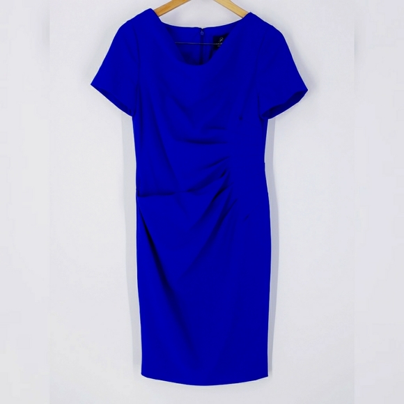 Adrianna Papell Royal Blue Sheath Dress - Picture 1 of 6